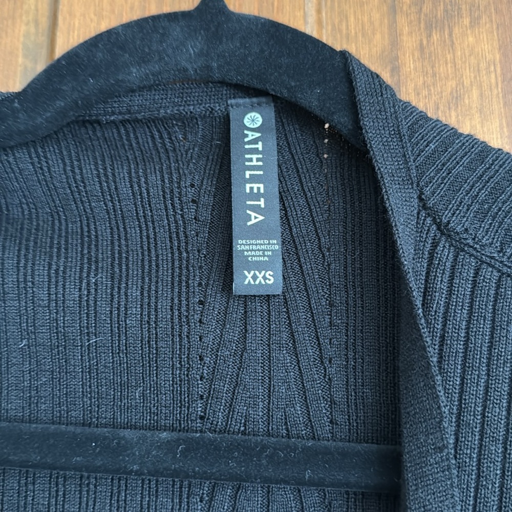 Athleta Ribbed Wrap Sweater NWOT - Picture 2 of 3